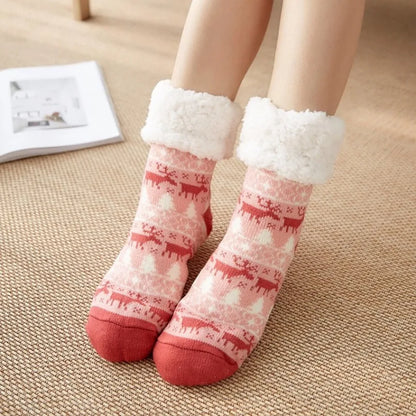 Soft & Fluffy Christmas Sock Slippers