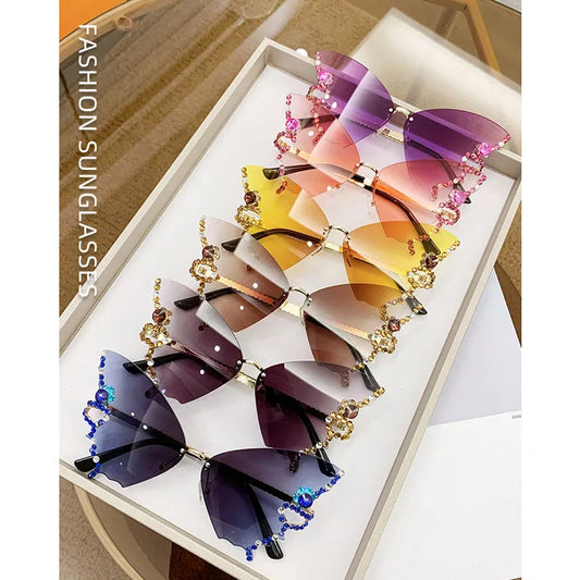 Luxury Butterfly Sun Glasses