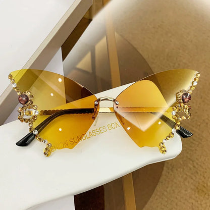 Luxury Butterfly Sun Glasses