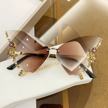 Luxury Butterfly Sun Glasses